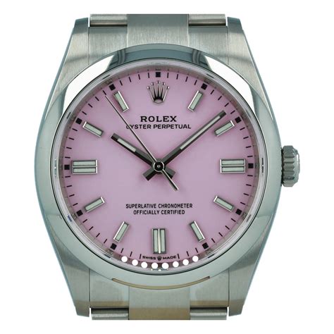 pink rolex oyster|rolex oyster perpetual 36mm pink.